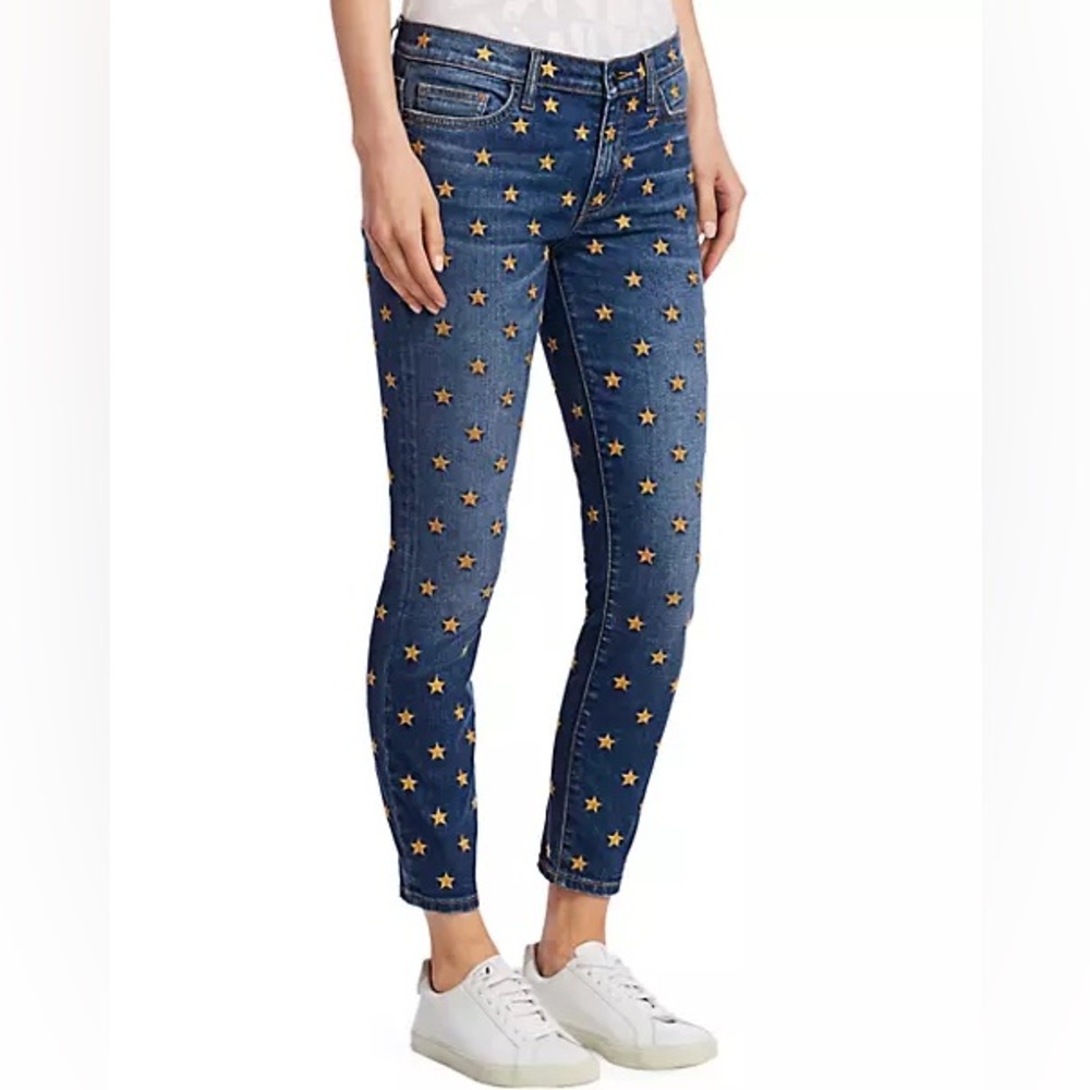 Current / Elliot stiletto embroidered star jeans